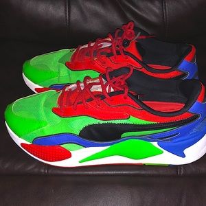 Mens puma RSX-3 TAILORED fluo green- size 13